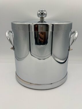 VTG Kraftware Chrome Ice Bucket MCM Barware